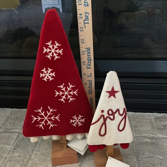 NWT Primitives by Kathy Velvet Set of 2 Trees - Picture 2 of 5
